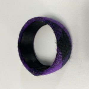 Fashion Bangle/ Bracelet Chunky Knit Purples